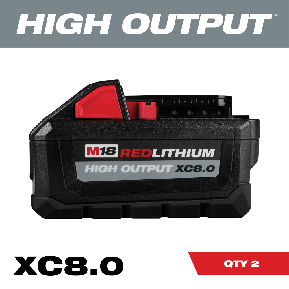 Milwaukee M18 REDLITHIUM High Output XC8.0 Battery from Columbia Safety